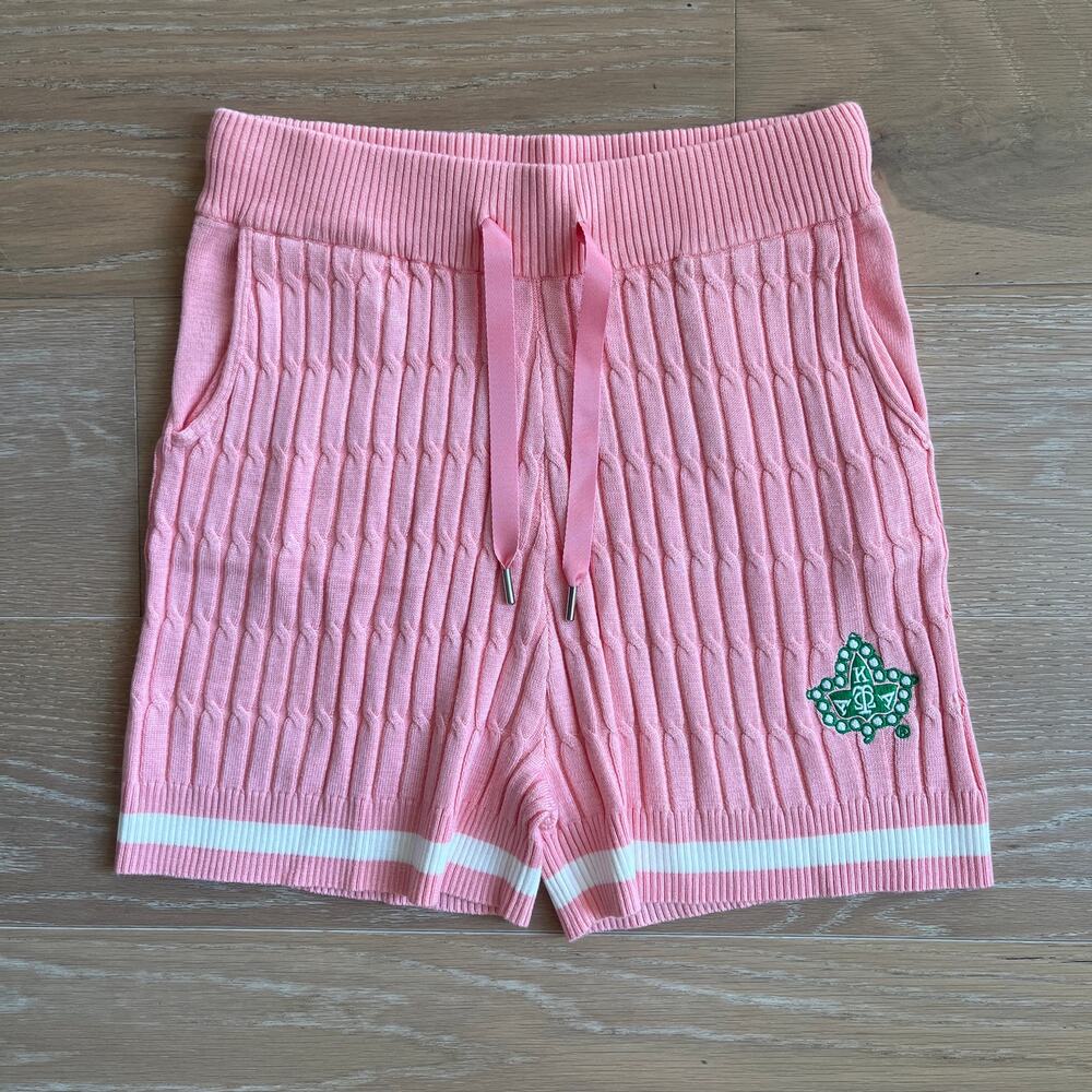 IVY Storehouse Cable Knit Pink Shorts Alpha Kappa Alpha AKA